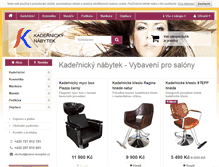 Tablet Screenshot of kadernicky-nabytek.cz
